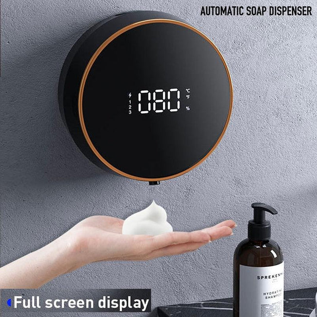 LED Display Wall-Mounted Automatic Foam Soap Dispenser | Touch-Free Infrared Sensor for Hygienic Foam Release