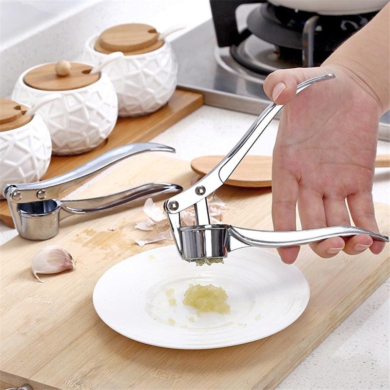 Imitating Stainless Steel Multifunction Garlic Press Crusher | Kitchen Cooking Ginger Squeezer Masher | Handheld Ginger Mincer Tools