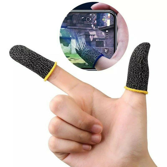 Enhance Your Gaming Skills with Super Thin Gaming Finger Sleeves | Breathable Fingertips | PUBG Mobile Games Accessories