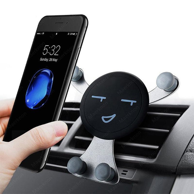 Universal Car Phone Holder Mount Stand - Air Vent Smartphone Bracket for iPhone 13 12 11 Pro, Xiaomi, Huawei, Samsung | GPS Support, Easy Installation