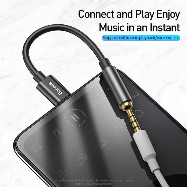 BASEUS Type C to 3.5mm Earphone Jack Adapter Cable | USB-C to 3.5mm AUX Headphone Converter for Huawei P20, Xiaomi Mi 10