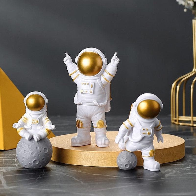 3 Resin Astronaut Figure Statues | Educational Toys Gift | Home Decoration