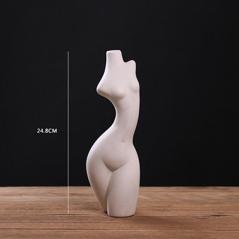 Elegant Abstract Female Figure Ceramic Vases | Modern Art for Home Decoration