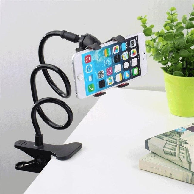 Premium Quality Flexible Long Arms Lazy Clip Holder - Universal Smartphone Clamp | 60cm Claw Clip Flexible Rod | Articulate Support Bracket | 360° Adjustable Lazy Stand