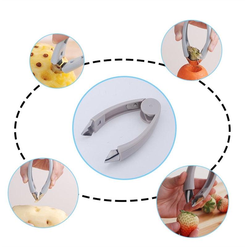 Stainless Steel Peeler | Fruit and Vegetable Practical Seed Remover Clip | Kitchen Tools