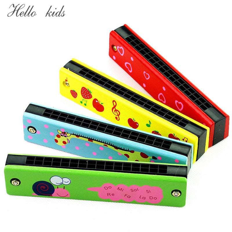 Cute Harmonica Musical Instrument | 16 Holes | Montessori Educational Toy for Kids