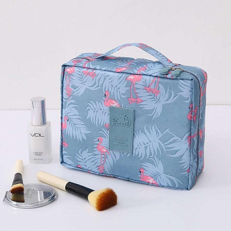 Women Makeup Bag - Stylish Toiletry Organizer for Cosmetics, Outdoor Travel, Personal Hygiene - Waterproof Tote for Beauty & Makeup Essentials