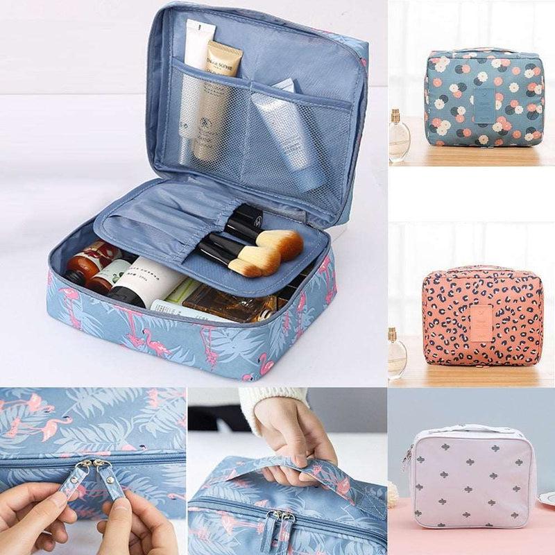 Women Makeup Bag - Stylish Toiletry Organizer for Cosmetics, Outdoor Travel, Personal Hygiene - Waterproof Tote for Beauty & Makeup Essentials