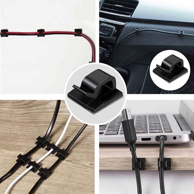 Cable Organizer Clips | Wire Winder Holder | Cord Clip Protector | USB Cable Management | Wire Manager