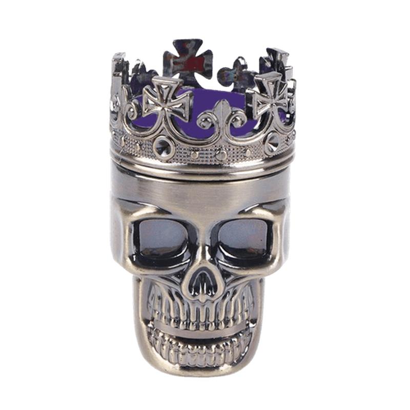 3-Layer Classic King Skull Grinder | Powerful Crusher for Tobacco, Herbs & Spices | A Smoking Enthusiast's Dream Gift!