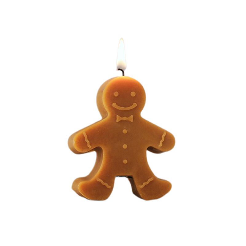 Gingerbread Man Aromatherapy Scented Candle Creative Festive Christmas Atmosphere Small Ornament Candle Decorations