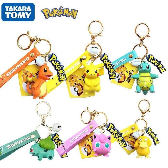 Pokemon Action Figure Keychains, Authentic Designs, Durable PVC Material, Adorable Pokemon Characters, Versatile Keychain Functionality, Perfect for Pokemon Fans & Collectors