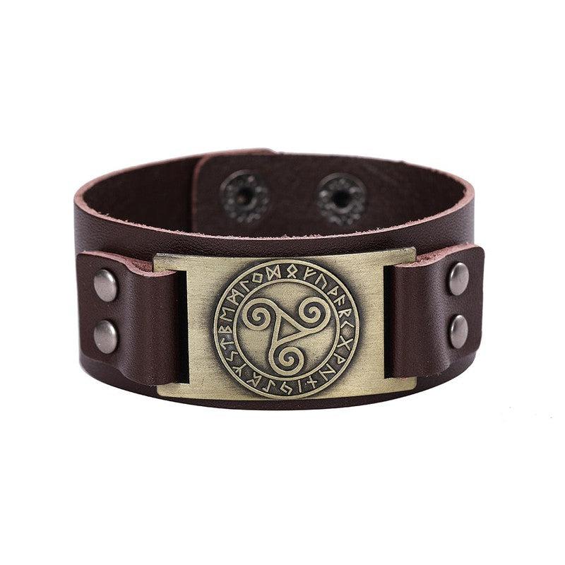 Branded Leather Bracelets with Unique Symbols | Embrace Timeless Style!