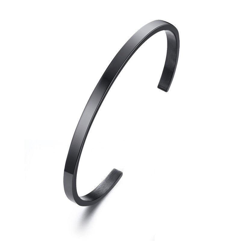 Stainless Steel Cuff Bracelets in Various Colors | A Stylish, Waterproof & Minimal Gift for Him