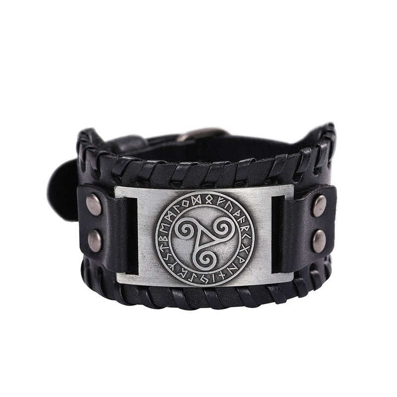 Branded Leather Bracelets with Unique Symbols | Embrace Timeless Style!