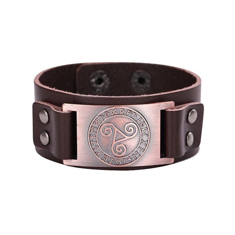 Branded Leather Bracelets with Unique Symbols | Embrace Timeless Style!