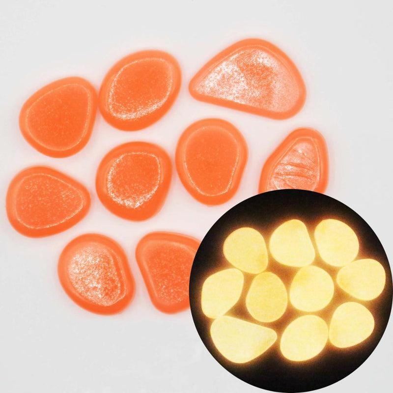 Glow in the Dark Garden Pebbles Glow Stones for Walkways Garden Path Lawn Garden Yard Decor Luminous Stones 25/50pcs