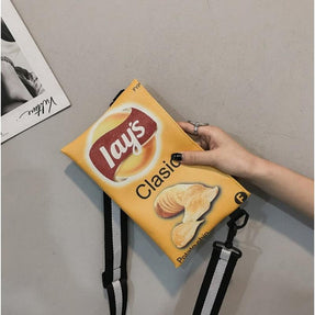 Snack Inspired Crossbody Bag | Canvas Shoulder Bag | Odd Fashion Purse