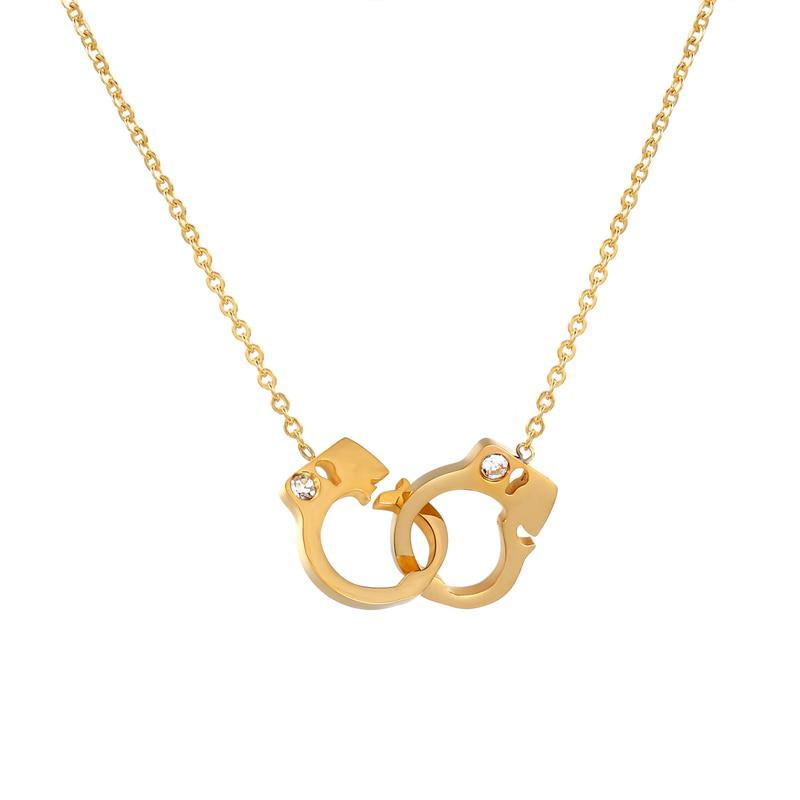 Chic Handcuffs Pendant Necklace | Jewelry Gift for Her