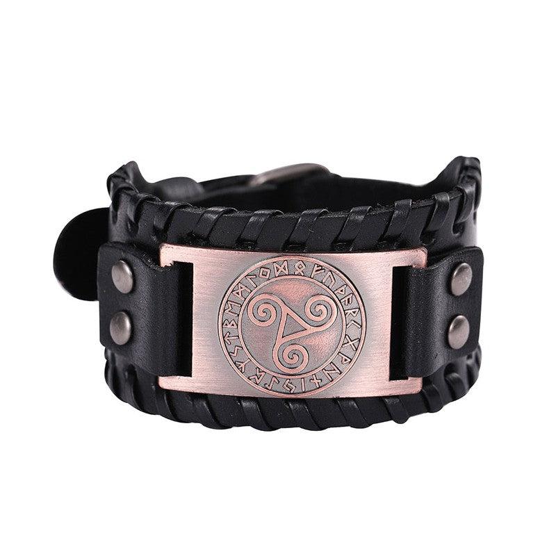 Branded Leather Bracelets with Unique Symbols | Embrace Timeless Style!