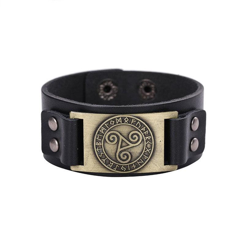 Branded Leather Bracelets with Unique Symbols | Embrace Timeless Style!