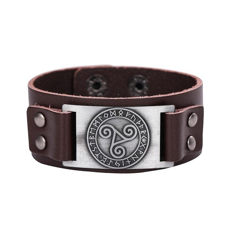 Branded Leather Bracelets with Unique Symbols | Embrace Timeless Style!