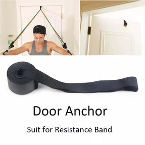 1pc Resistance Band Door Anchor Fitness Equipment Yoga Pilates for Men Training Exercise Accessories Pull Bands Black