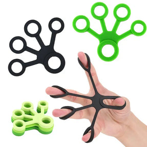 Finger Hand Grip Silicone Ring: Strengthening Trainer for Fitness, Resistance Band Expander with 3 Levels