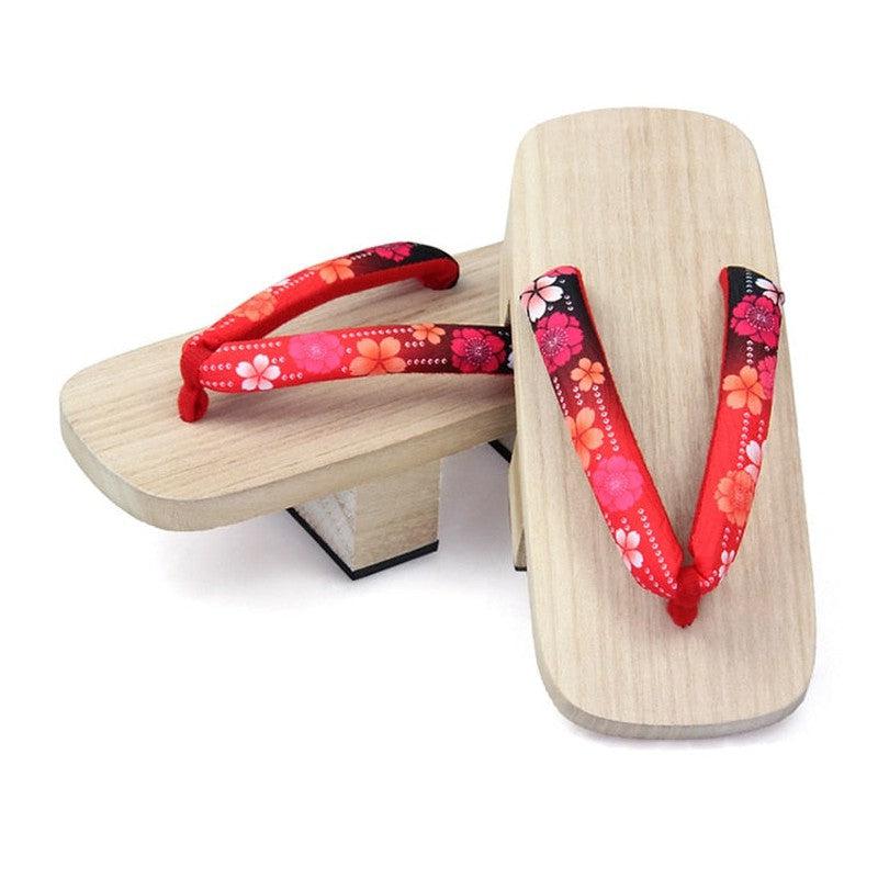 Japanese Wooden Clogs Pairs | One Piece Inspired Cosplay Costume Unisex Accessories