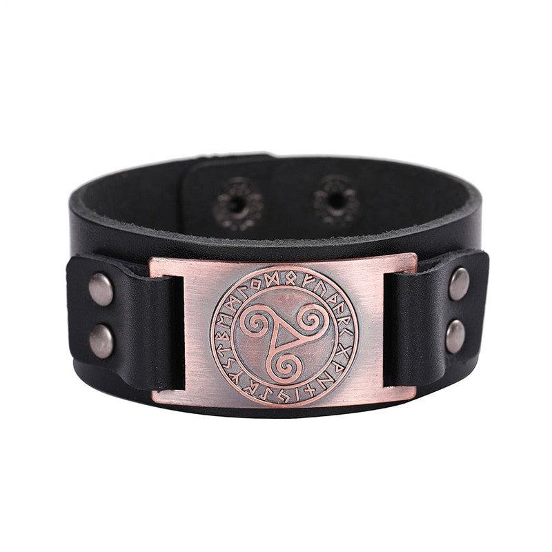 Branded Leather Bracelets with Unique Symbols | Embrace Timeless Style!