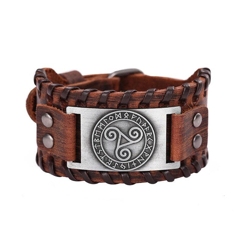 Branded Leather Bracelets with Unique Symbols | Embrace Timeless Style!