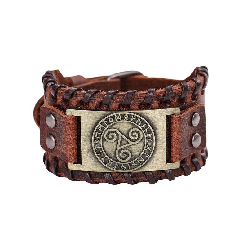 Branded Leather Bracelets with Unique Symbols | Embrace Timeless Style!