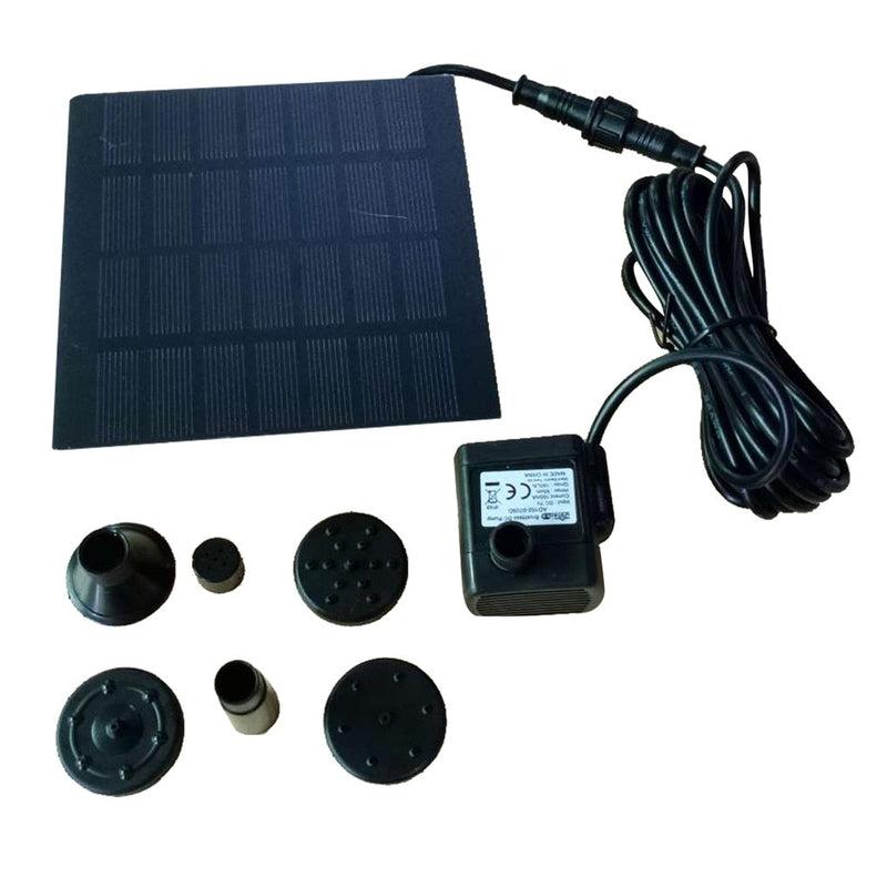 Solar Powered Water Fountain with Pump & Spray Heads | Garden Water Sprinkler for Pool, Pond and Outdoor Decor