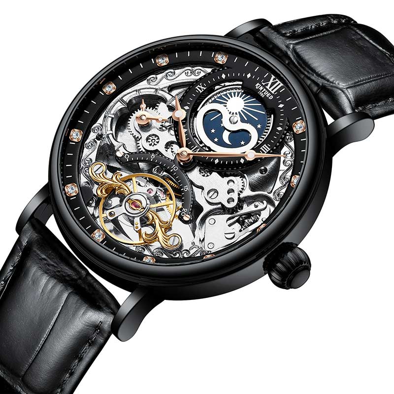 KINYUED Tourbillon Mechanical Automatic Watch for Men | Elevate Your Style with Self-Winding Elegance