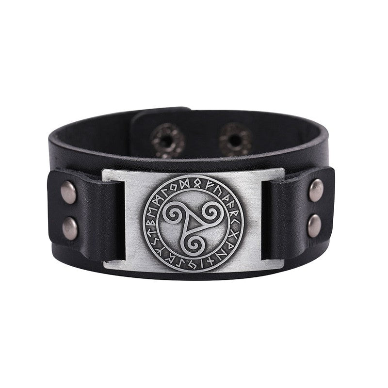 Branded Leather Bracelets with Unique Symbols | Embrace Timeless Style!