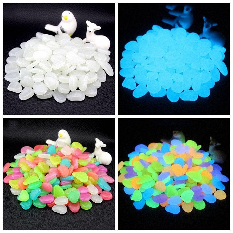 Glow in the Dark Garden Glow Stones | Luminous Stones for Walkways, Garden Path, Lawn & Yard