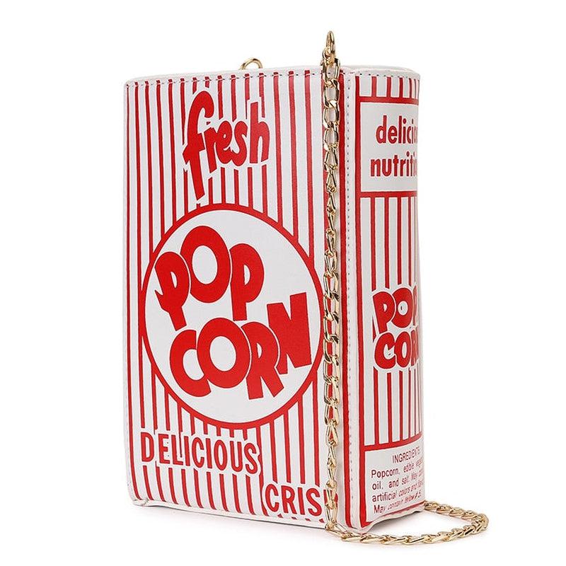 Chic Striped Popcorn Chain Shoulder Bag | Fashionable Crossbody Purse for Trendy Girls