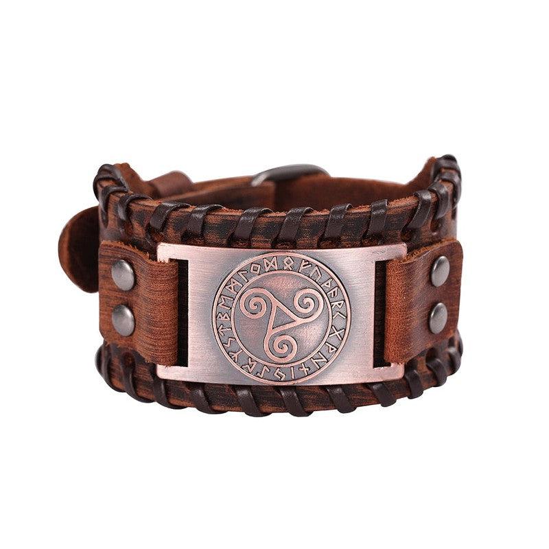 Branded Leather Bracelets with Unique Symbols | Embrace Timeless Style!