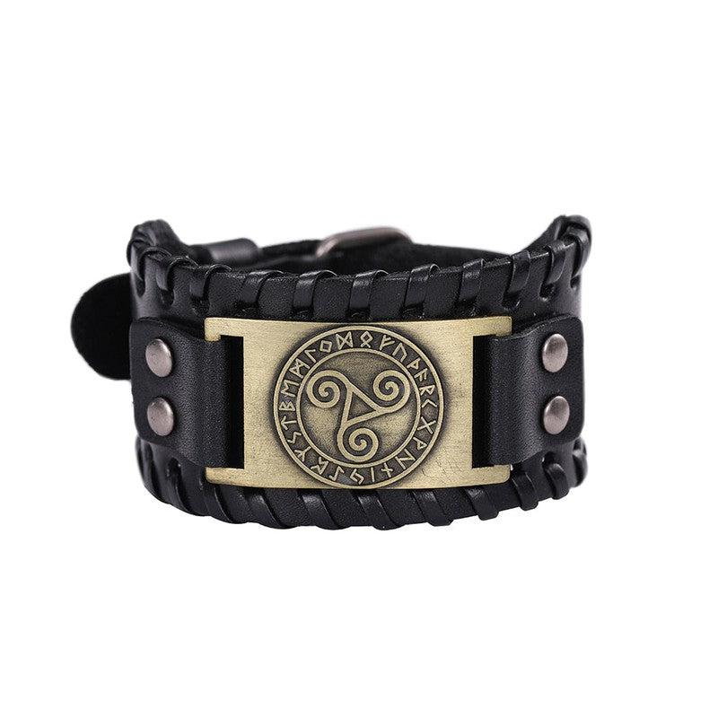 Branded Leather Bracelets with Unique Symbols | Embrace Timeless Style!