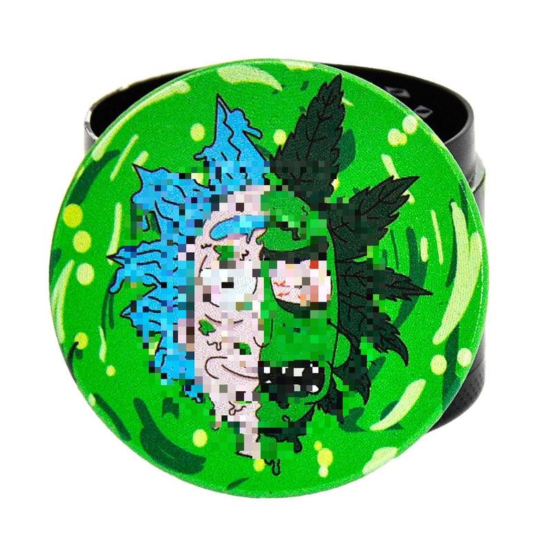 UV Cartoon Metal Grinder | Colorful Custom Print Herb Crusher | Unique Smoking Accessories with Vibrant Designs