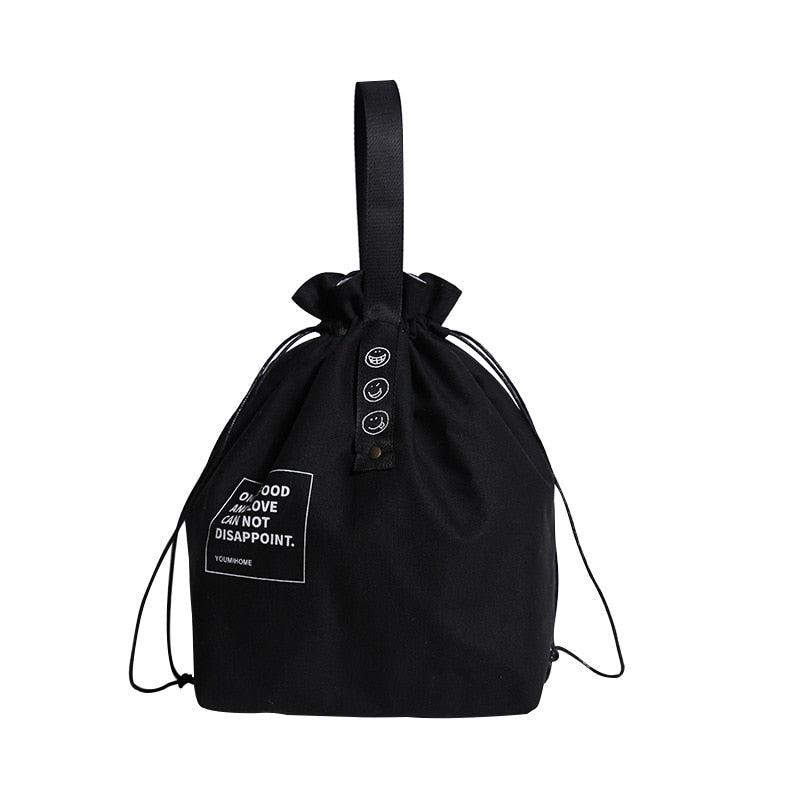 Canvas Lunch Sack with Drawstring | Thermal Insulation for Both Warm & Cold Foods | High Capacity for Outdoor Activities, School, and Work