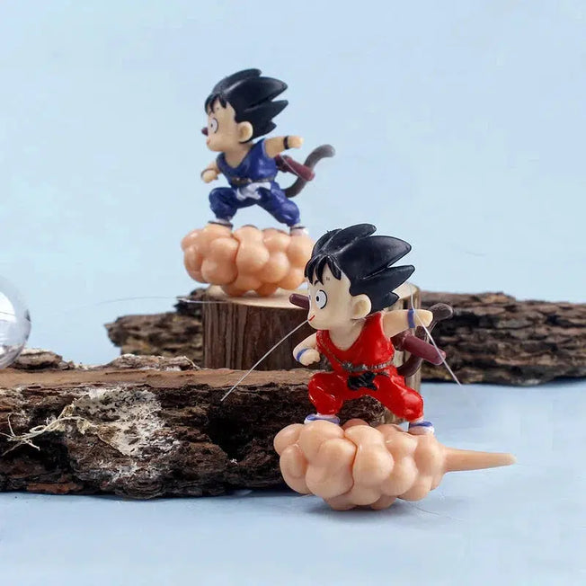 Dragon Ball Son Goku Figure Aquarium Suspend Floating Fish Tank Landscape Decoration: Creative Ornament Toys for a Unique Floating Ball Experience.