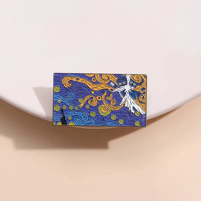 Van Gogh Art Enamel Pins: Starry Sky Night Collection