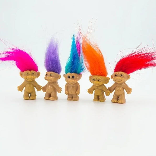 Trollin' Fun: Grab 5 Colorful Trolls Anime Action Figures - Perfect Kids' Toys or Nostalgic Gifts for Adults