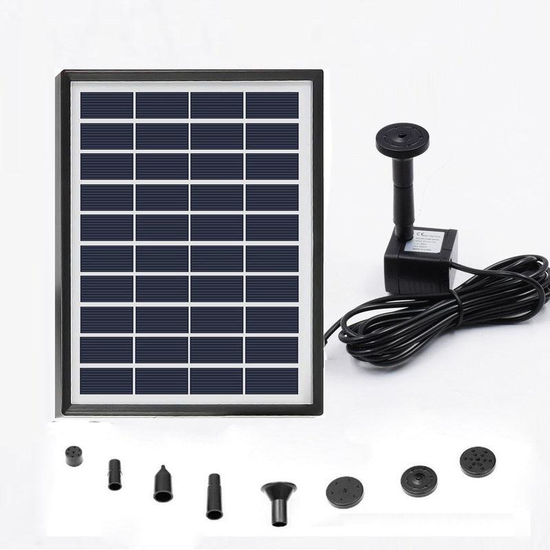 Solar Powered Water Fountain with Pump & Spray Heads | Garden Water Sprinkler for Pool, Pond and Outdoor Decor