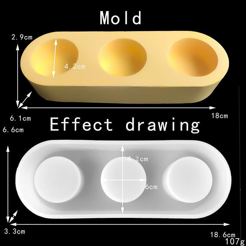 Candle Holder Shaped Silicone Mold | Epoxy & Resin DIY Crafts | Home Decoration