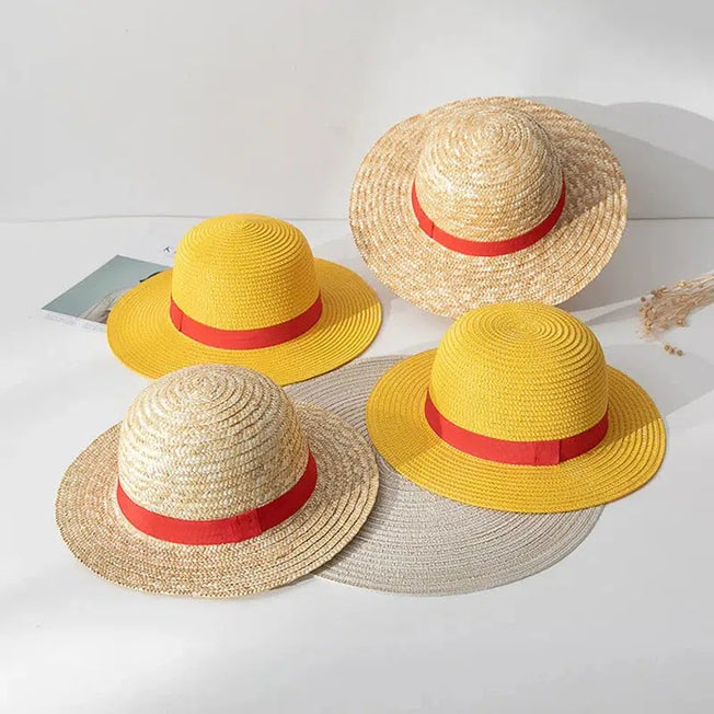 One Piece Luffy Straw Hat: Embrace anime cosplay with this iconic sunshade cap. Perfect for both adults and kids, it's a hot accessory for fans of Luffy and One Piece
