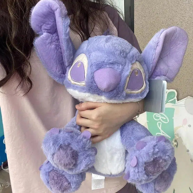 Adorable Disney Lilo & Stitch Kawaii Plush Stuffed Toys: Purple Cartoon Animal Dolls in 30/40/60cm – Ideal Birthday Presents for Children