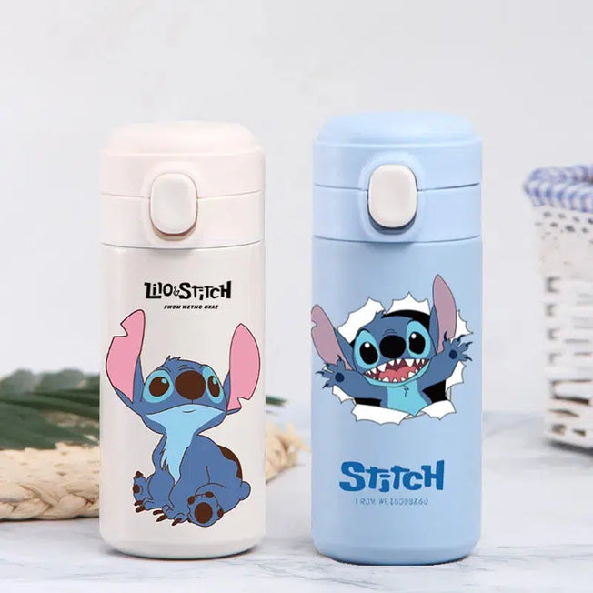 Disney Stitch Thermal Cup: Portable, Large Capacity Stainless Steel Water Bottle for Outdoor Sports and Kids, Keeps Drinks Therma