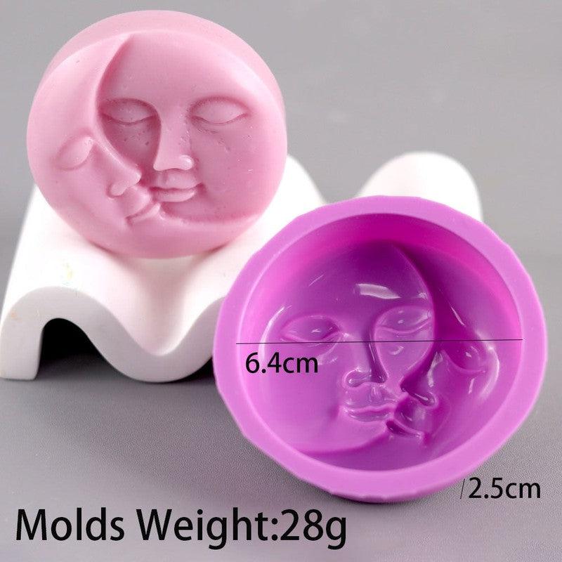 Nordic Design Silicone Candle Mold - Abstract Human Face for DIY Home Decor